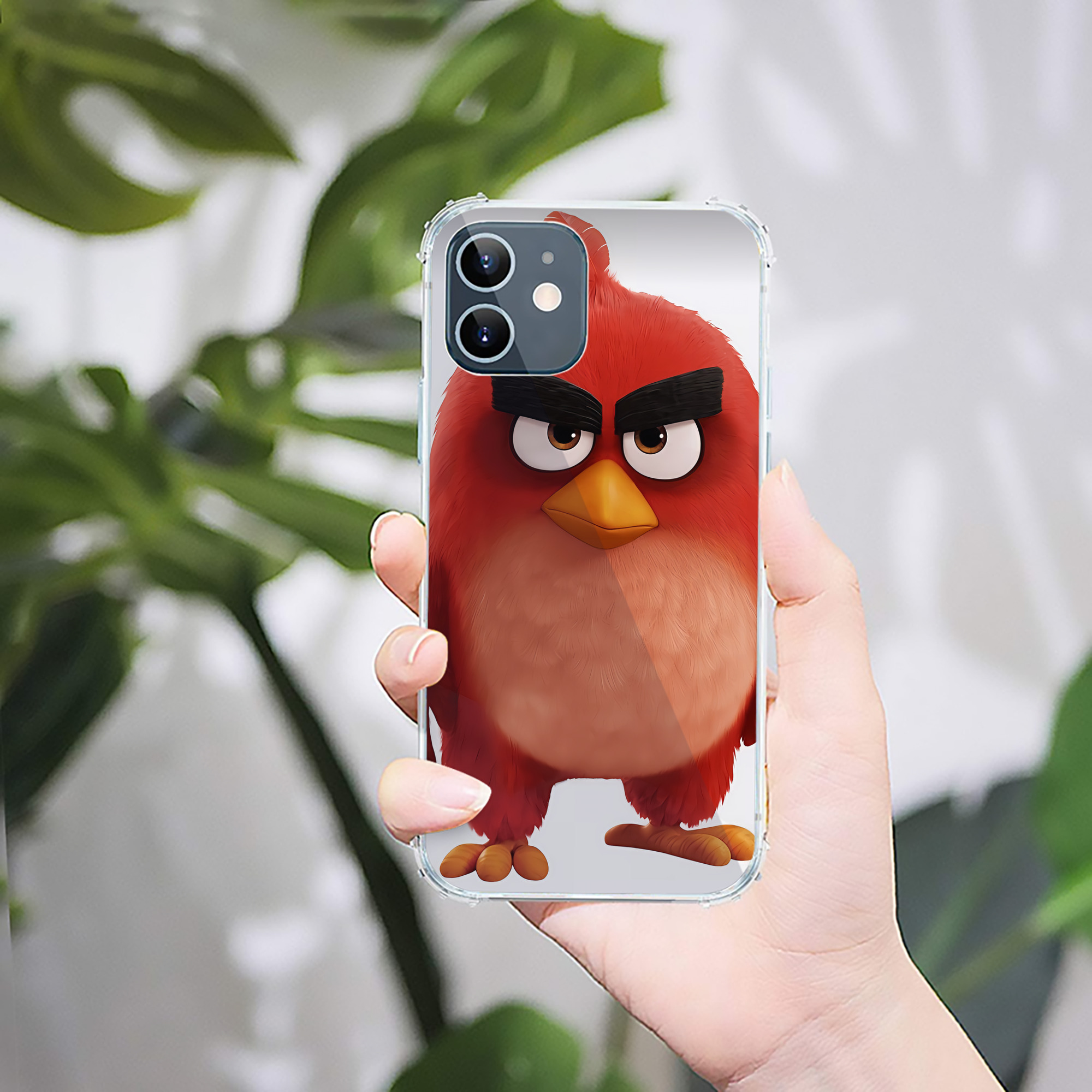 （画像用） Angry Birds アングリーバード 【iPhone 12シリーズ対応】透明スマホケース（クリアソフトケース）